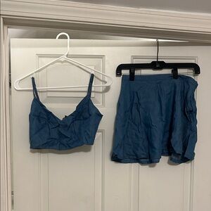 Lulu's Blue Mini Dress Set